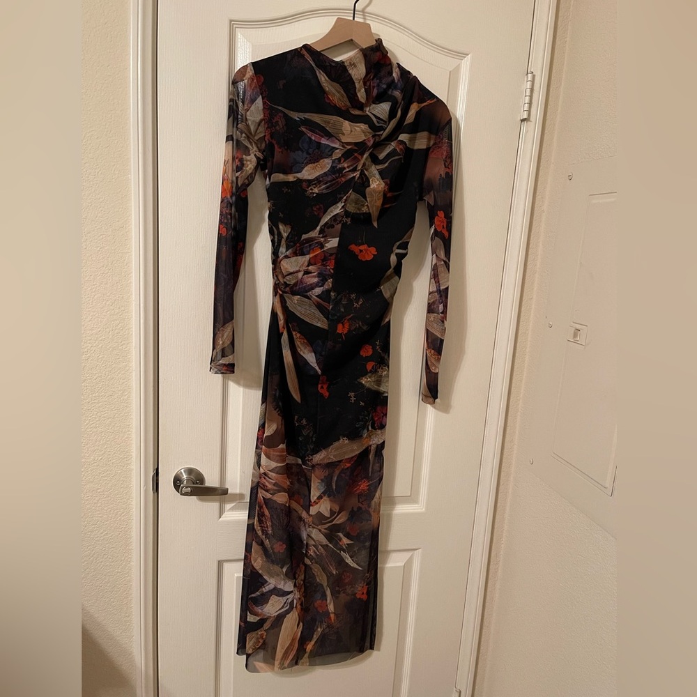 ALLSAINTS collection Sheer Long Sleeve Mesh Dress - Picture 5 of 13
